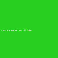 Exorbitanter Kunststoff-Teller