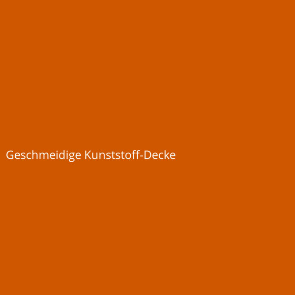 Geschmeidige Kunststoff-Decke