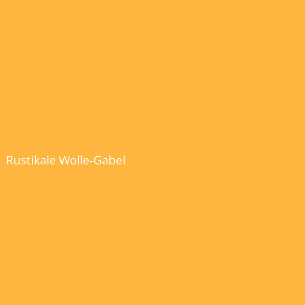 Rustikale Wolle-Gabel