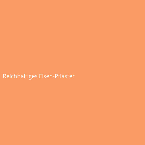 Reichhaltiges Eisen-Pflaster
