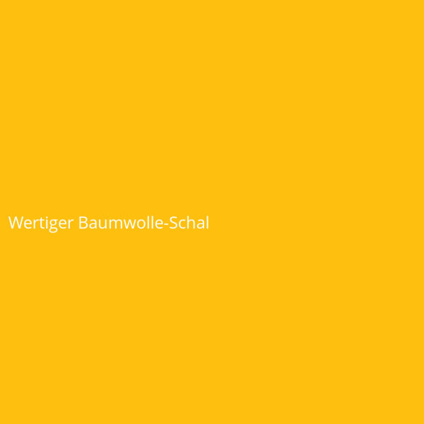 Wertiger Baumwolle-Schal