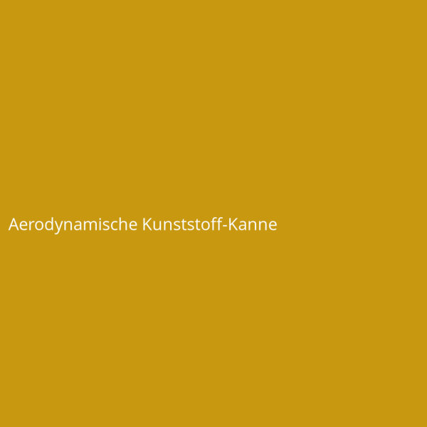 Aerodynamische Kunststoff-Kanne