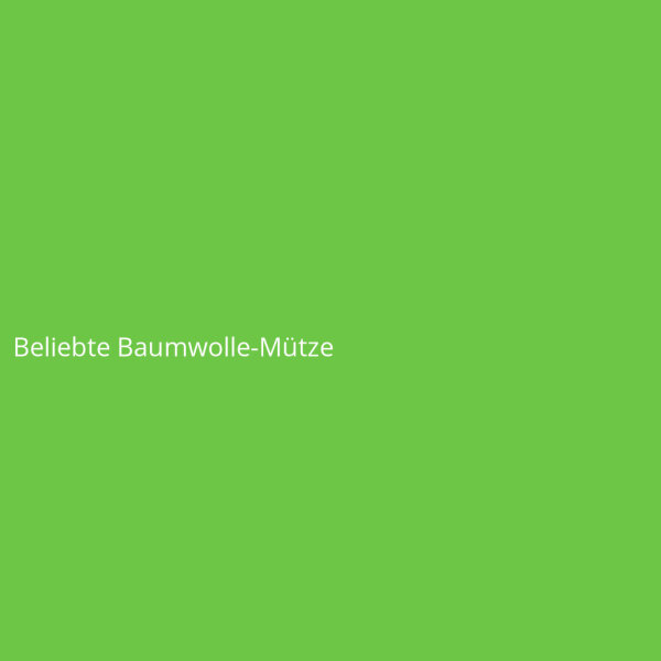 Beliebte Baumwolle-M&uuml;tze